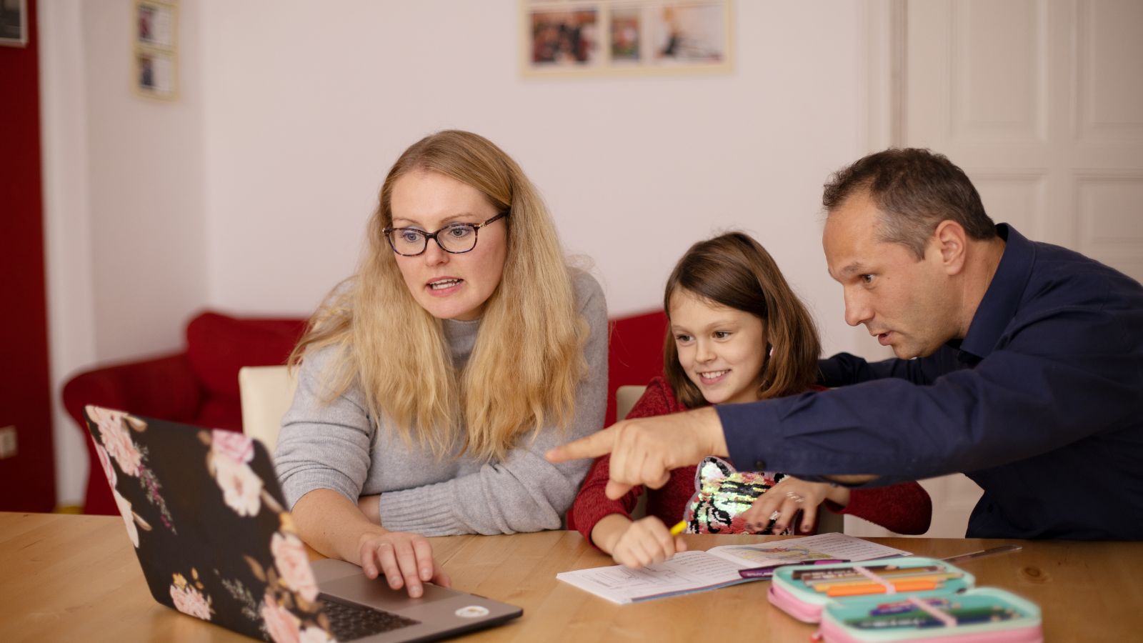 Power Homeschool - family using online curriculum together at home