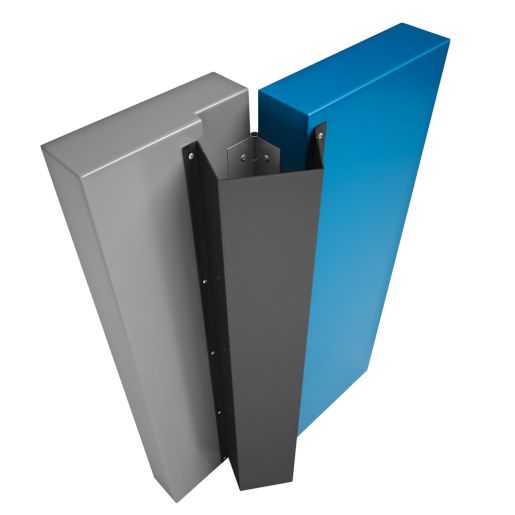79"h Finger Shield Door Protection Pack - Black, 1 set