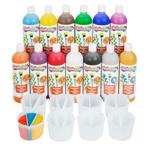Colorations® BioColor® Paint and Mixing Cups Kit
