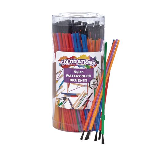 Colorations® Watercolor Paint Brush Classroom Pack - 144 Pieces