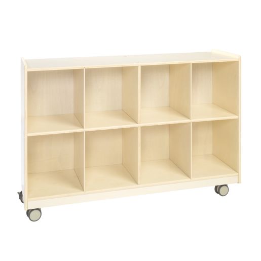 Environments® Mobile 8-Section Cubby Storage - Assembled