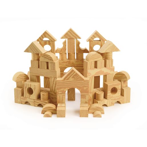Excellerations® Foam Wooden Blocks - Set of 80