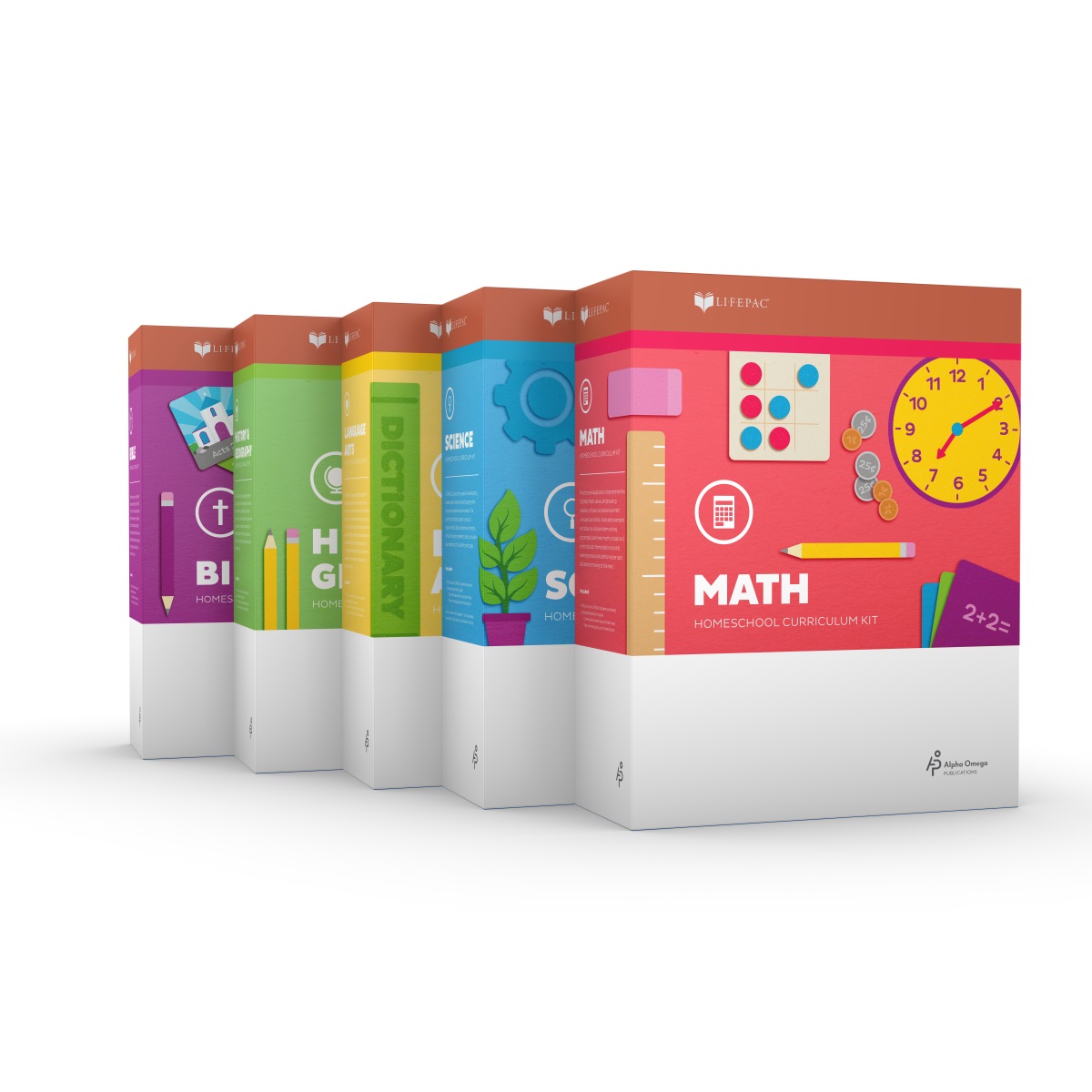 LIFEPAC 2nd Grade 5-Subject Complete Set