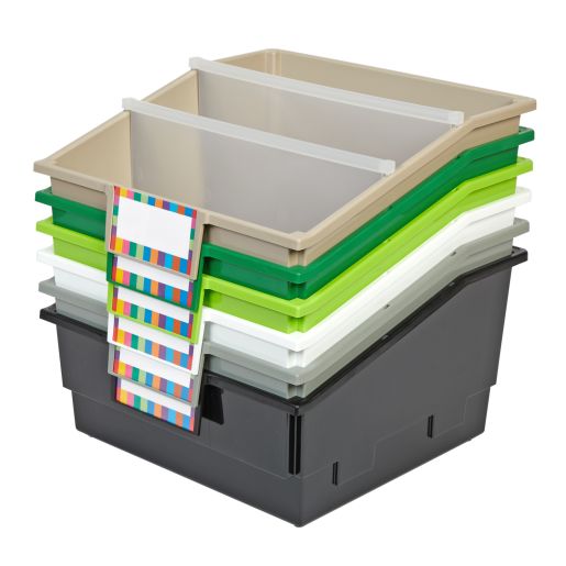 Really Good Stuff® Modern Farmhouse Picture Book Bins-6 Pack