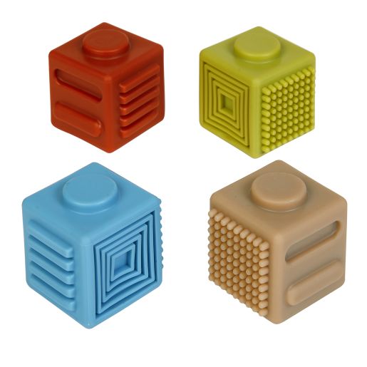 Really Good Stuff® Sensory Fidget Finger Cubes - Set of 4