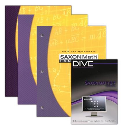 Saxon Math 8/7 Kit & DIVE CD-Rom, 3rd Edition