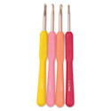 Boye Ergo Crochet Hooks - Set of 4, J/K/L/N, Cool Colors