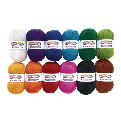 Colorations® Acrylic Yarn - Set of 12