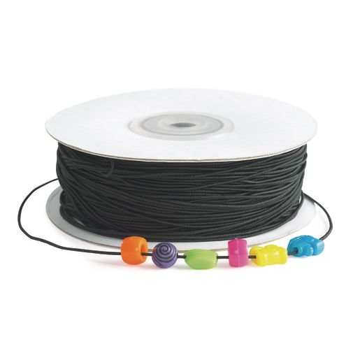 Colorations® Black Beading Elastic - 100 Yards