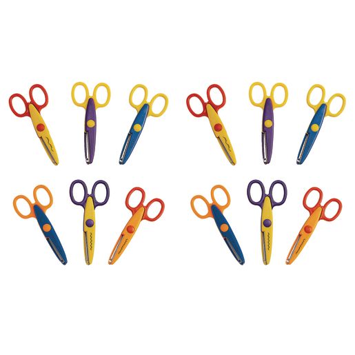 Colorations® Crazy Cut Craft Scissors - Set of 12