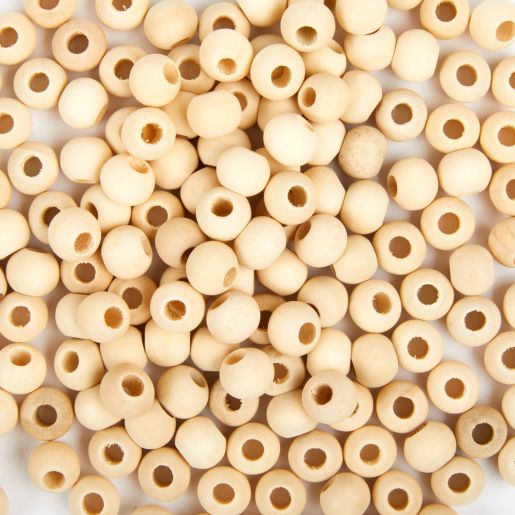 Colorations® Natural Tones Wooden Beads - 150 Beads