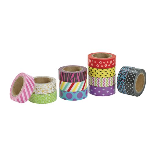 Colorations® Whimsical Printed Craft Tape - Set of 12