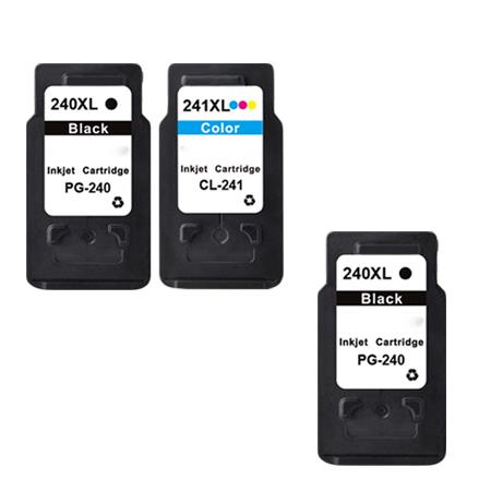 Compatible Multipack Canon PG-240XL/CL-241XL Full Set + 1 EXTRA Black Inkjet Cartridges (3 Pack)