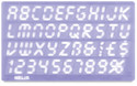 Helix Lettering Guide Set - 3/4", Set of 4