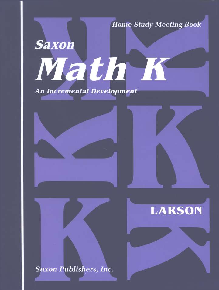 Saxon Math K, Meeting Book